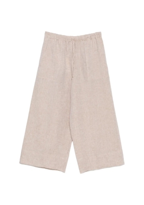TOTEME Summer drawstring palazzo pants - Neutrals
