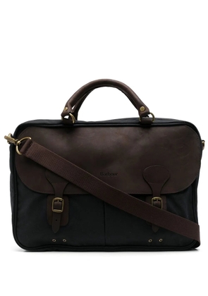 Barbour wax leather briefcase - Blue