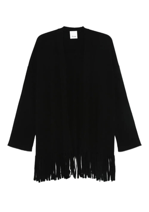 Allude fringed-trim cardigan - Black
