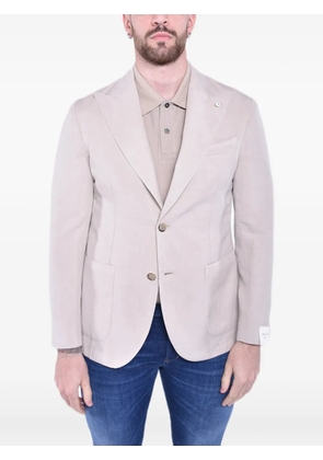 L.B.M. 1911 notched-lapels single-breasted blazer - Neutrals