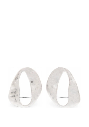 Cult Gaia hammered-effect cut-out earrings - Silver