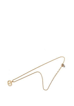 Christian Dior Pre-Owned 20th Century Gold Plated CD Logo Pendant Necklace costume necklace