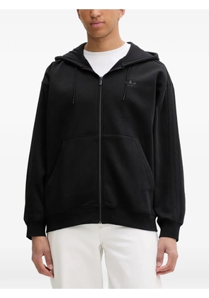 adidas Adicolor oversize zip-up hoodie - Black