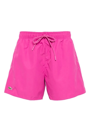 Lacoste taffeta swim shorts - Pink