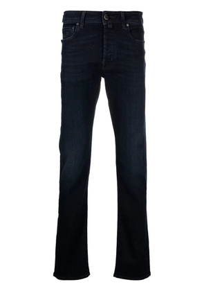 Jacob Cohën embroidered-logo straight-leg jeans - Blue
