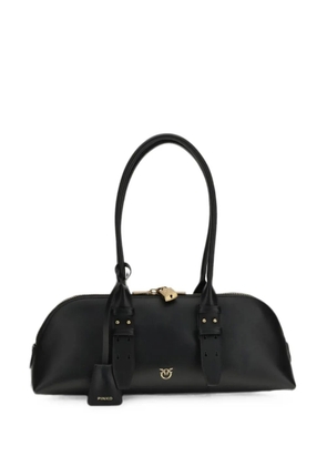 PINKO large Escape logo-plaque shoulder bag - Black