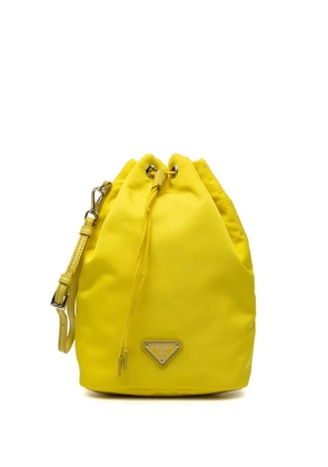 Prada Pre-Owned 2013-2026 Tessuto Drawstring pouch - Yellow