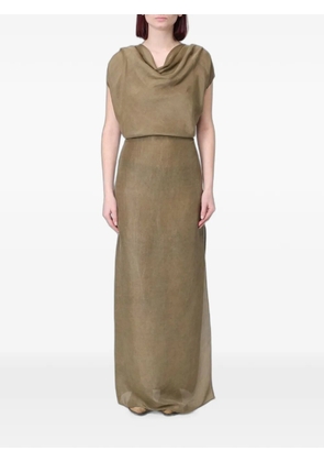 Ter Et Bantine cowl-neck silk maxi dress - Neutrals