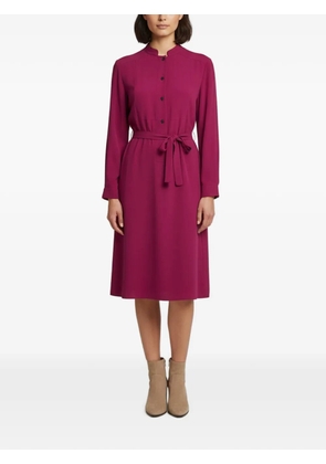 Gucci Pre-Owned 2013 belted crepe midi dress - Purple