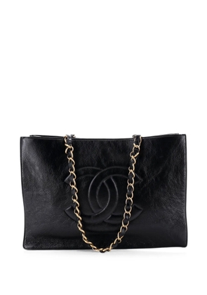 CHANEL Pre-Owned Timeless CC Chain Shopping Shiny Aged Calfskin Large tote bag - Black