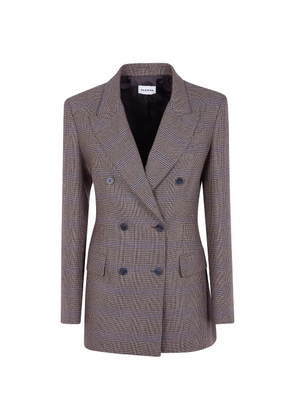 P.A.R.O.S.H. check-pattern double-breasted blazer - Neutrals