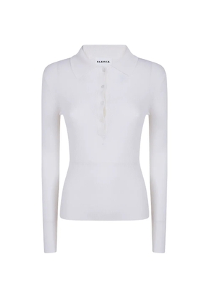 P.A.R.O.S.H. ribbed-knit long-sleeve sweater - White