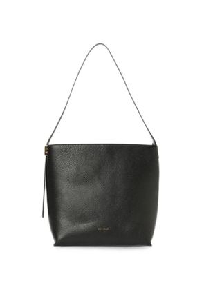 Coccinelle C-Me Lock grained leather shoulder bag - Black