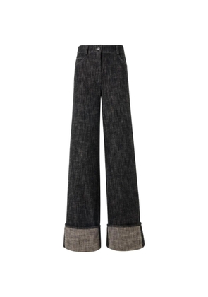 Akris Cooper turn-up cuff jeans - Black