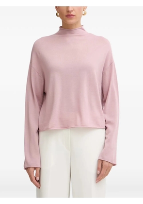 Marc O'Polo high-neck rolled-edge sweater - Pink