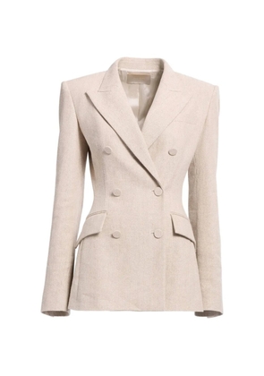 Elie Saab double-breasted peak-lapel blazer - Neutrals