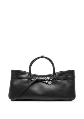 Marge Sherwood Grandma Used leather tote bag - Black