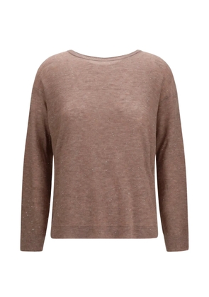 Fabiana Filippi sequin-embellished sweater - Brown