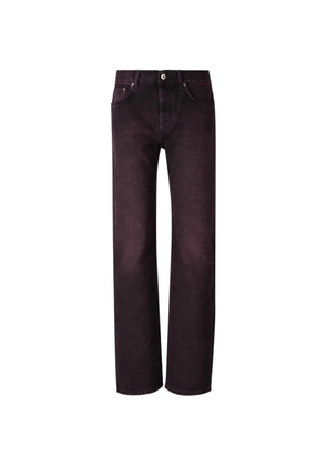 Off-White logo-patch jeans - Purple