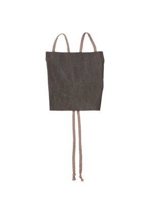 Ziggy Chen square-neck top - Brown