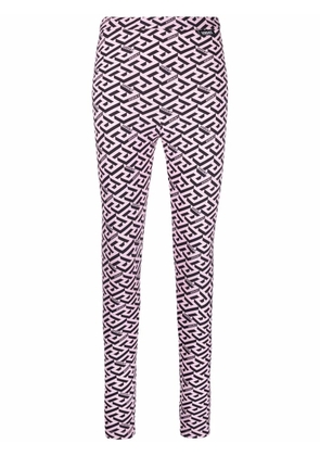 Versace La Greca-print leggings - Pink