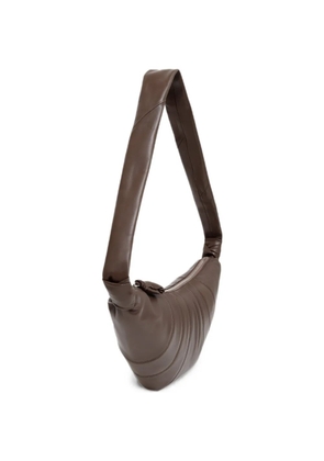 LEMAIRE small Croissant leather shoulder bag - Brown
