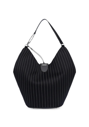 DONDUP large pinstripe tote bag - Black