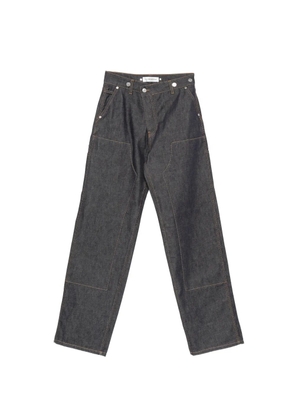 Victoria Beckham logo-patch jeans - Blue