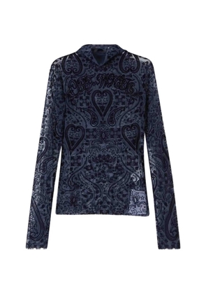 Off-White patterned top - Blue