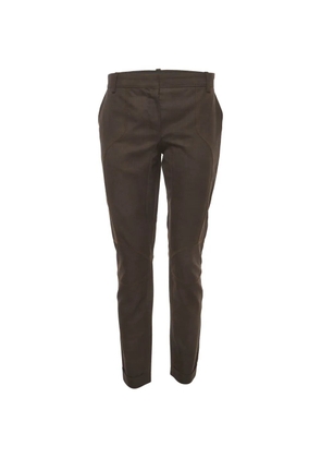 Louis Vuitton Pre-Owned ankle-zip slim-fit trousers - Brown