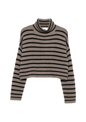Lisa Yang Zerlina striped roll-neck jumper - Neutrals