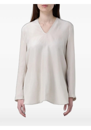 Ter Et Bantine V-neck long-sleeve blouse - Neutrals