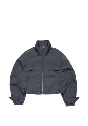 Acne Studios logo-print high-neck jacket - Grey