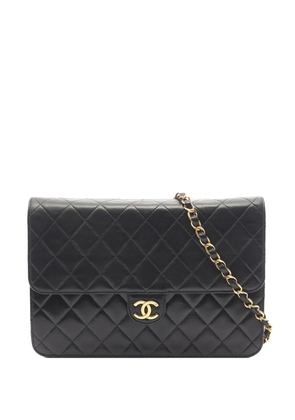 CHANEL Pre-Owned 1997-1999 Medium CC Quilted Lambskin Single Flap shoulder bag - Black