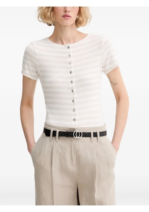 rag & bone striped button-up shirt - White