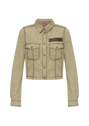 Diesel G-Roovy contrast-stitch jacket - Green