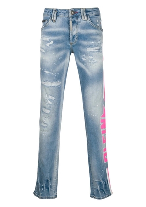 Philipp Plein Super Straight Cut Plein Star jeans - Blue