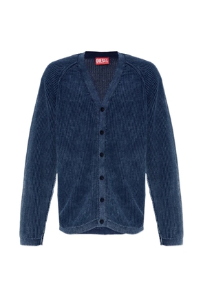 Diesel ribbed-knit K-SCIMI cardigan - Blue