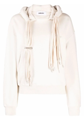 AMBUSH Multi Cord cotton hoodie - Neutrals