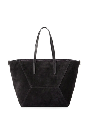 Brunello Cucinelli suede panelled tote bag - Black