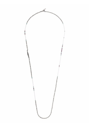 M.Cohen long beaded necklace - Silver