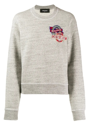 DSQUARED2 embroidered logo sweatshirt - Grey