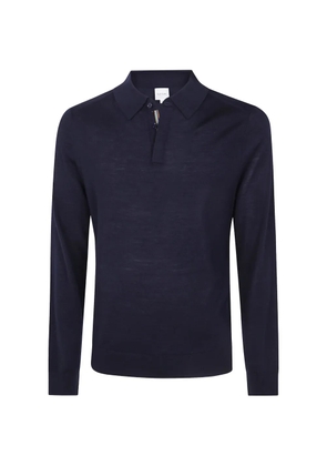 Paul Smith merino-wool polo shirt - Blue