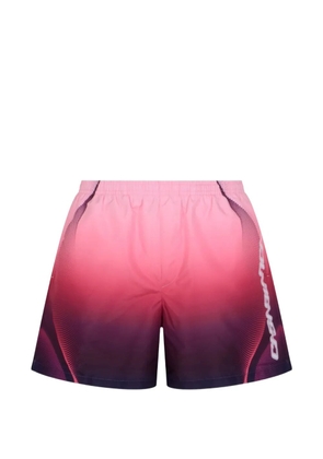 Casablanca gradient logo-print swim shorts - Pink