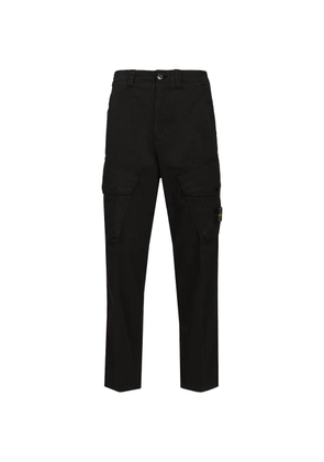Stone Island logo-patch cargo pants - Black