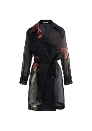 alice + olivia Silvia belted trench coat - Black
