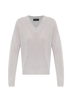 Fabiana Filippi sequin-embellished V-neck sweater - Purple