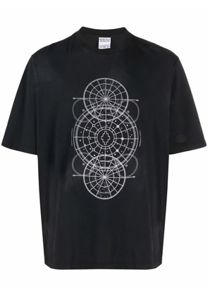 COUNTY OF MILAN Astral-print T-shirt - Black
