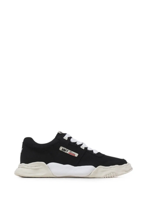 Maison MIHARA YASUHIRO Parker canvas logo-embroidered sneakers - Black