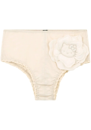 GCDS Hello Kitty floral panties - Neutrals